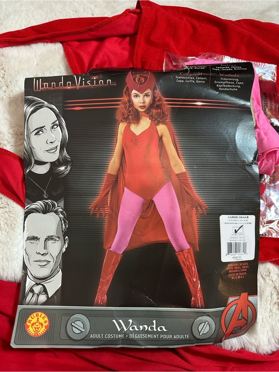 Rubie's Other - Marvel Wanda Vision Inspired Red and Pink Superhero Costume by Rubies